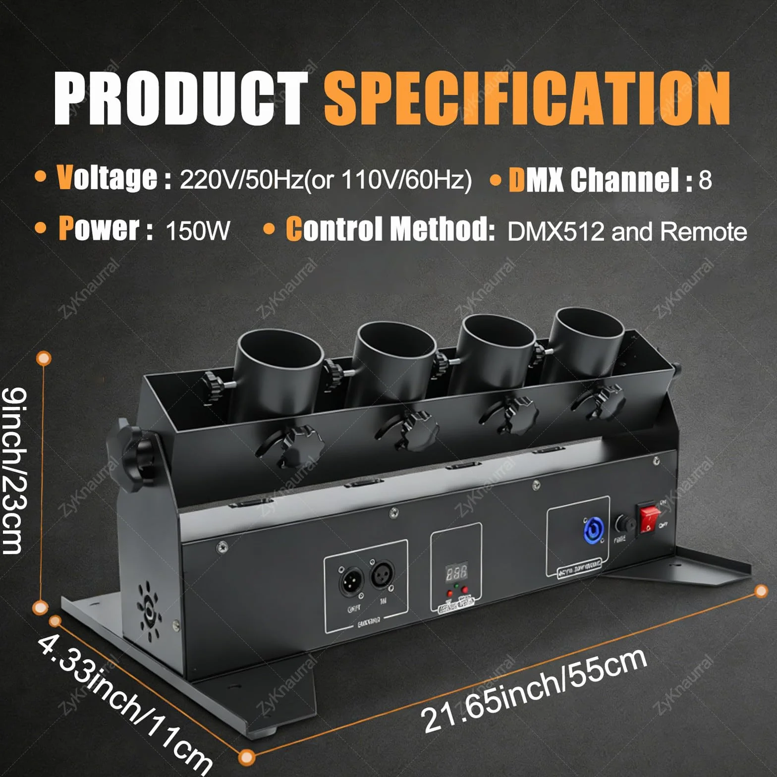 Macchina Lancia Coriandoli - Macchina per Effetti Coriandoli a 4 Teste, Macchina Elettrica per Cannone Coriandoli Con Dmx512 E Telecomando per Matrimoni, Spettacoli in Discoteca, Club, Palco