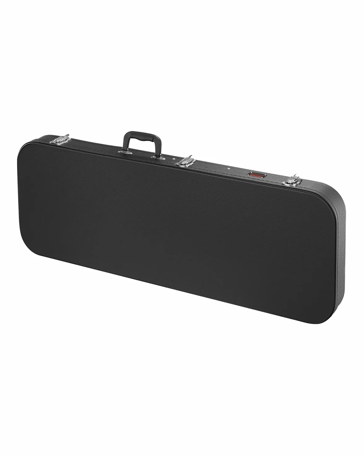 VEVOR Custodia Rigida per Chitarra Elettrica, Custodia Rigida Rettangolare 1040 mm con Chiavi Chiusura, Maniglia, Imbottitura, Fodera Morbida, Custodia Resistente all'Acqua, per Bassi 990 mm, Nero