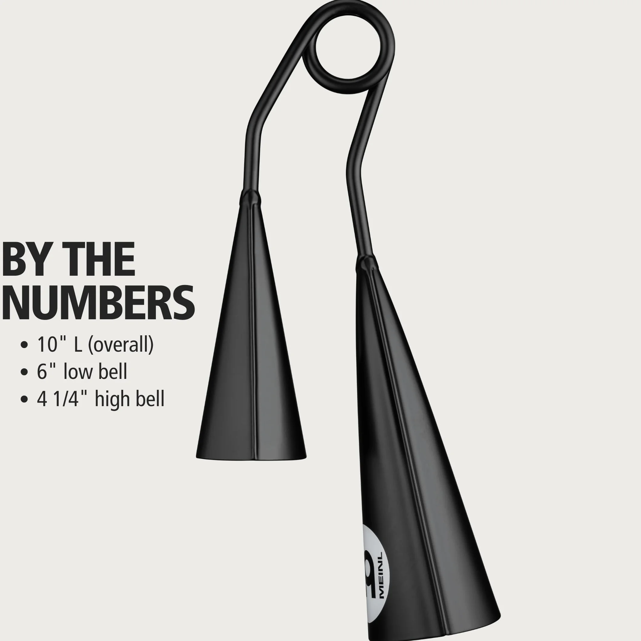 Meinl Percussion - A-GO-GO Bell piccolo, verniciato a polvere, Colore: Nero (STBAG5)
