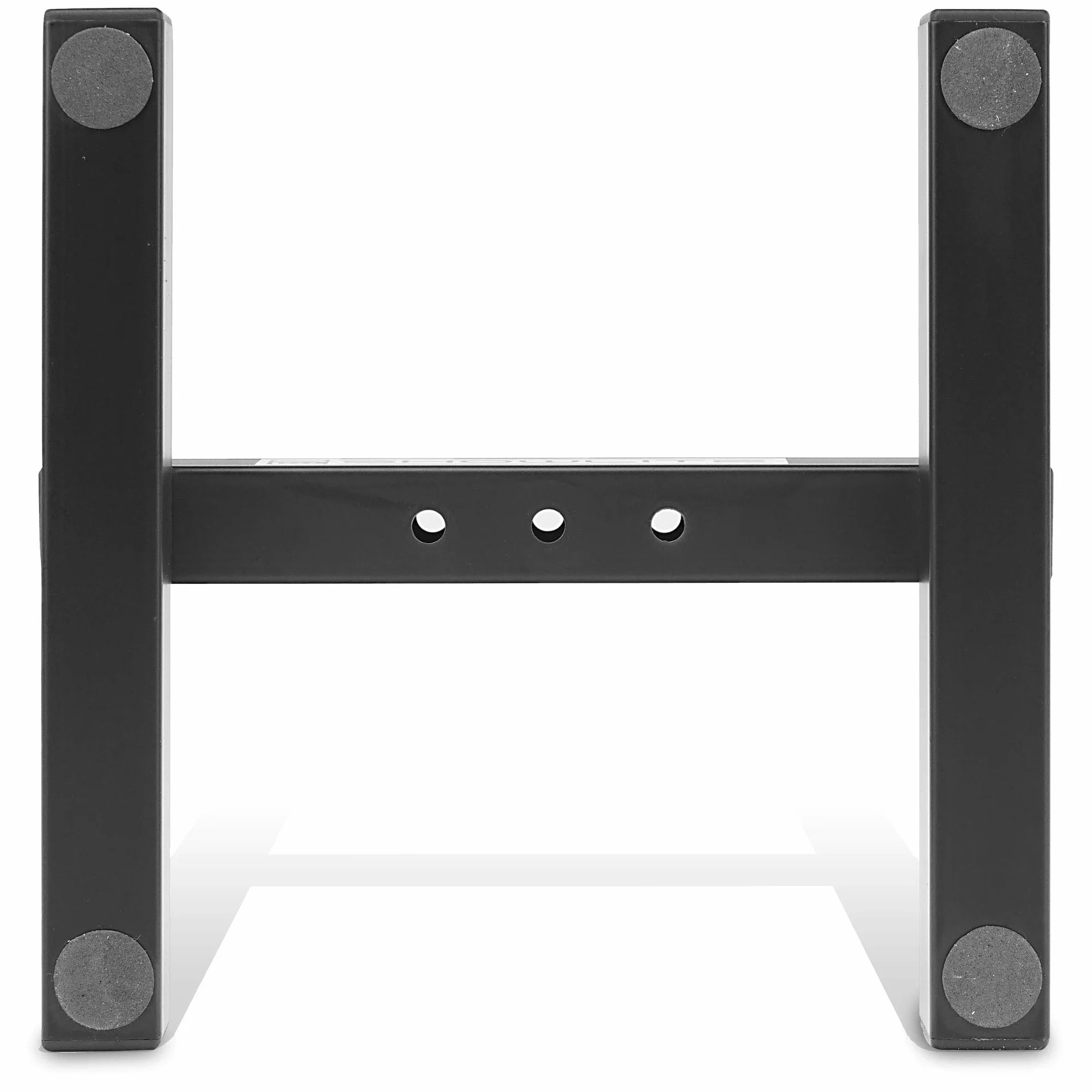 Set da 4 Showlite FLS-10 PAR Supporti da Terra per Luci (Supporti da terra per posizionare faretti, base 26 x 25,5 cm, altezza 6 cm, struttura robusta, impilabili) Nero