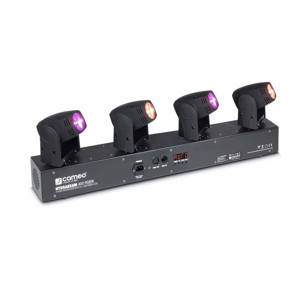 Cameo HYDRABEAM 400 RGBW - Impianto di illuminazione con 4 proiettori a testa mobile ultraveloci dotati di Quad-LED RGBW CREE da 10 W