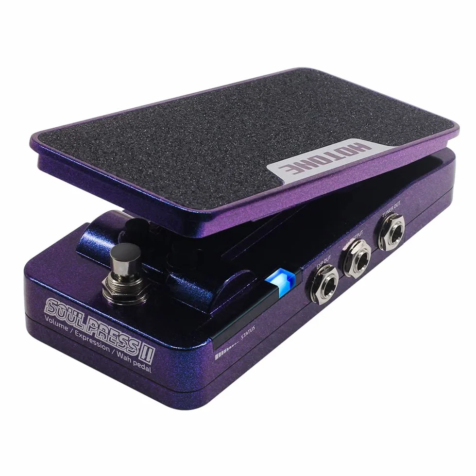 Hotone Wah Volume attivo Espressione passiva Pedale effetti chitarra commutabile 4 in 1 con pedale effetti chitarra visibile Soul Press II