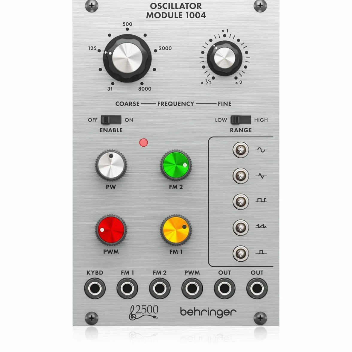 Behringer MODULO OSCILLATORE 1004 Leggendario modulo VCO Dual Core serie 2500 per Eurorack