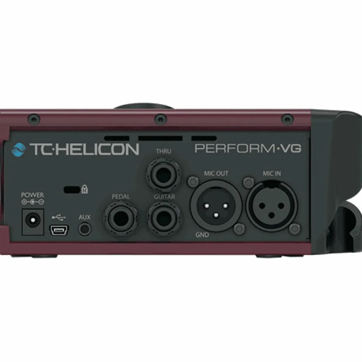 TC Helicon PERFORM-VG Processore semplice per microfono e chitarra acustica con supporto per microfono per artisti solisti e in duo