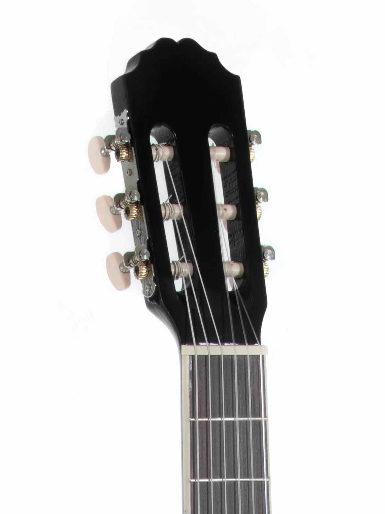 GEWA Chitarra classica, Chitarra Basic, corpo tiglio, tastiera in legno di pakka, meccaniche cromate, 4/4 nero
