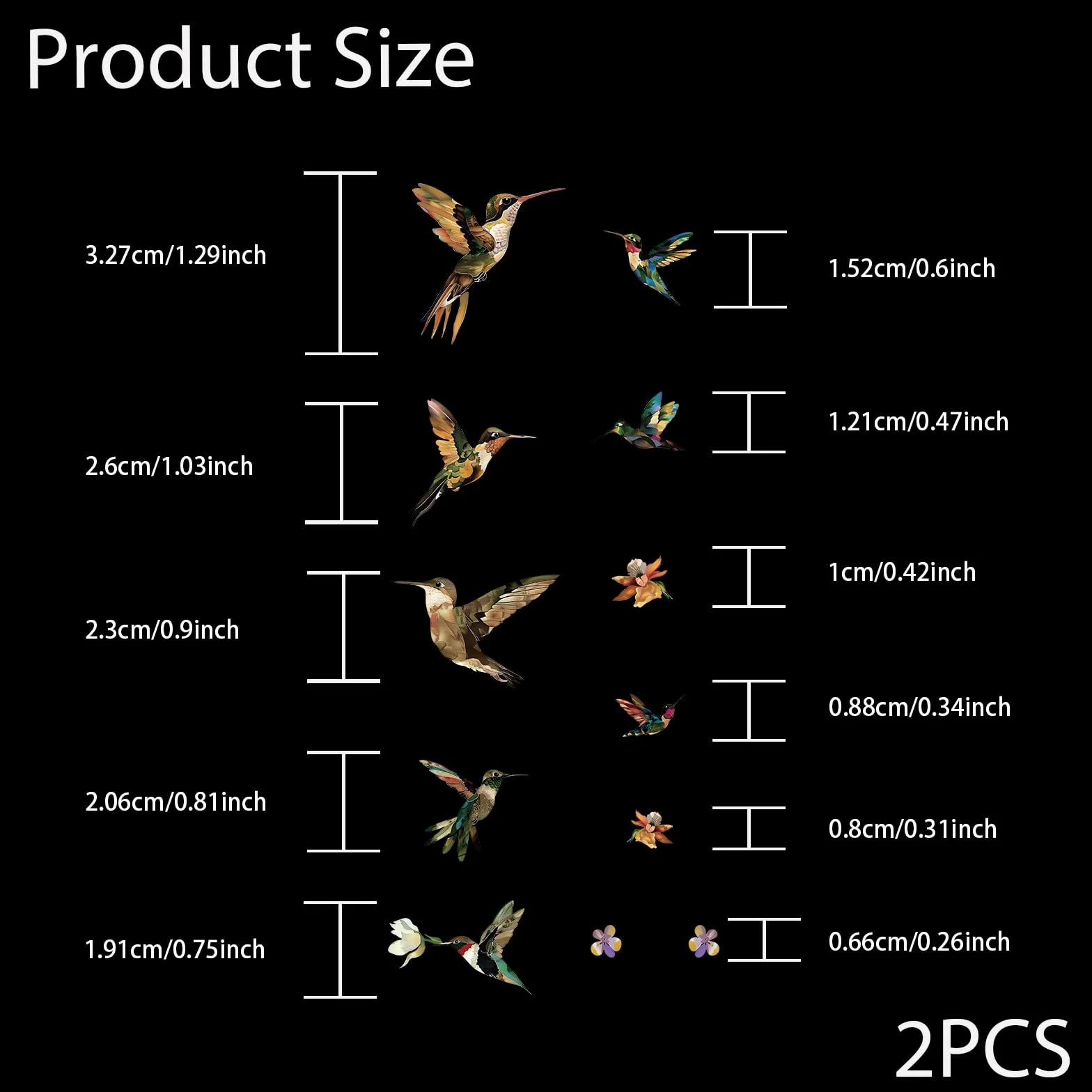 PLIGREAT 2 Pz Chitarra Decor Adesivi Chitarra Collo Adesivo Fai Da Te Chitarra Decor Uccelli Rimovibili Decalcomanie Fiori per Chitarra Acustica Decor Chitarra Musicale Basso Forniture