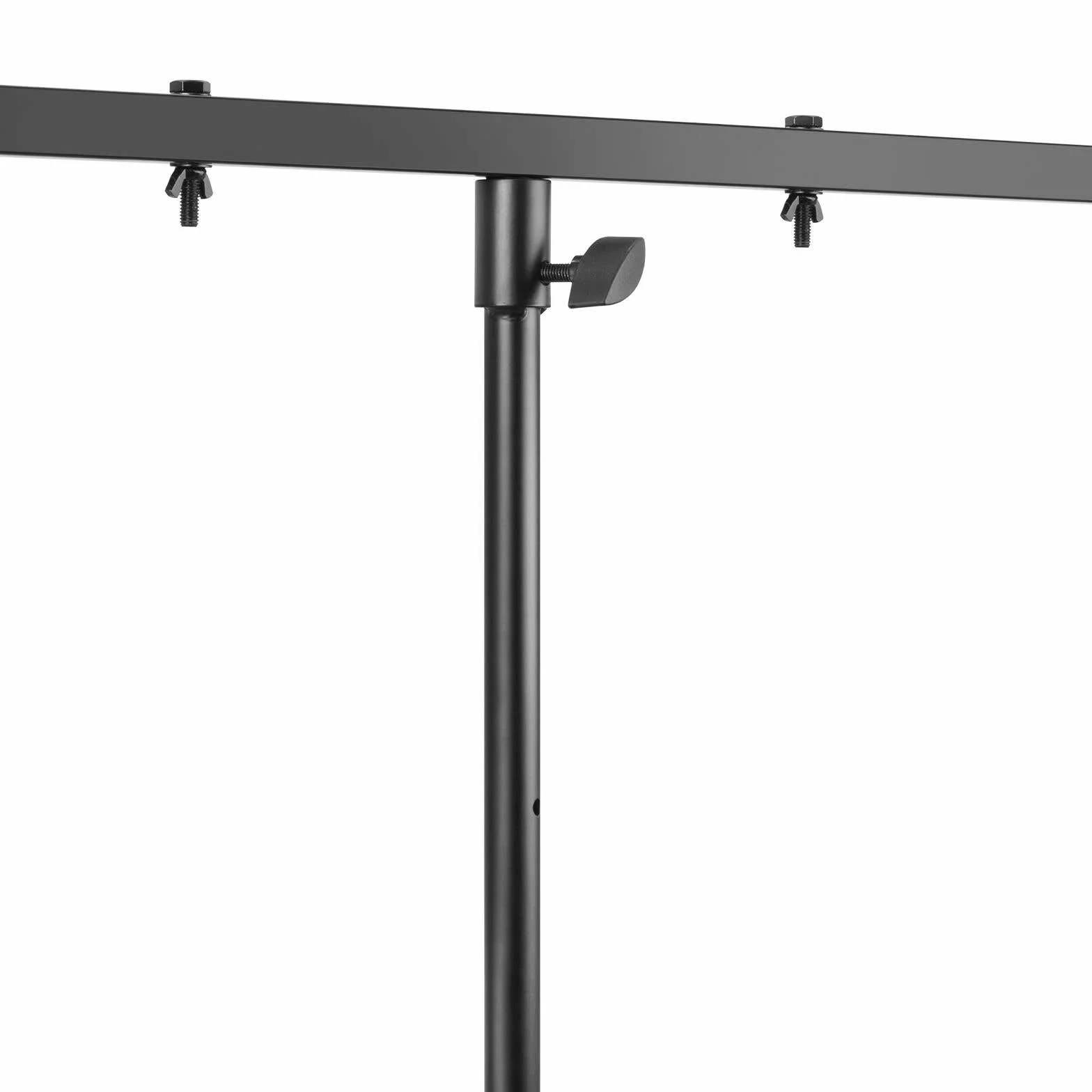 Beamz LS25T - Treppiede Luce DJ con Asta T, Regolabile in Altezza 120-275 cm, 25 kg, Nero, Metallo, Caucciù