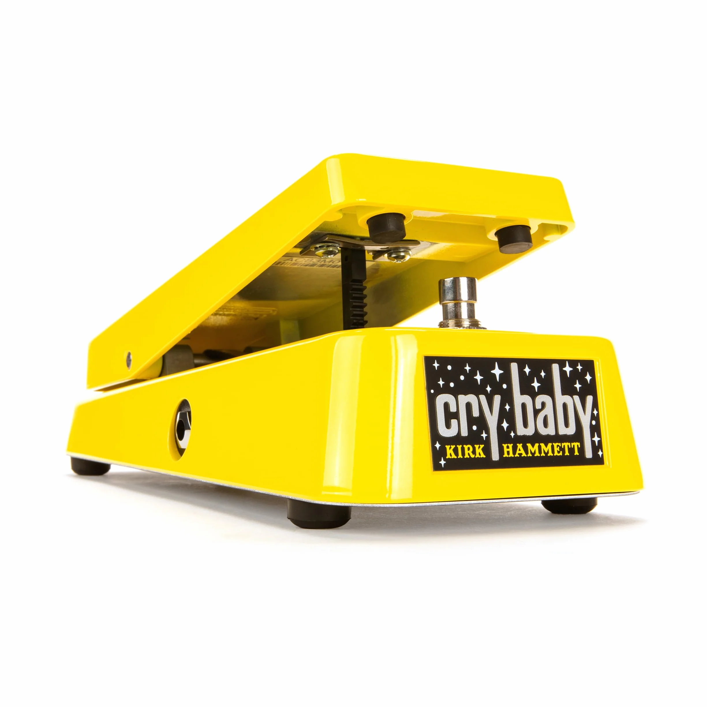 JIM DUNLOP - KH95Y Kirk Hammett Cry Baby Wah Yellow Sparkle Edizione Limitata, Suono Metal Iconico, True Bypass, Alimentazione 9V