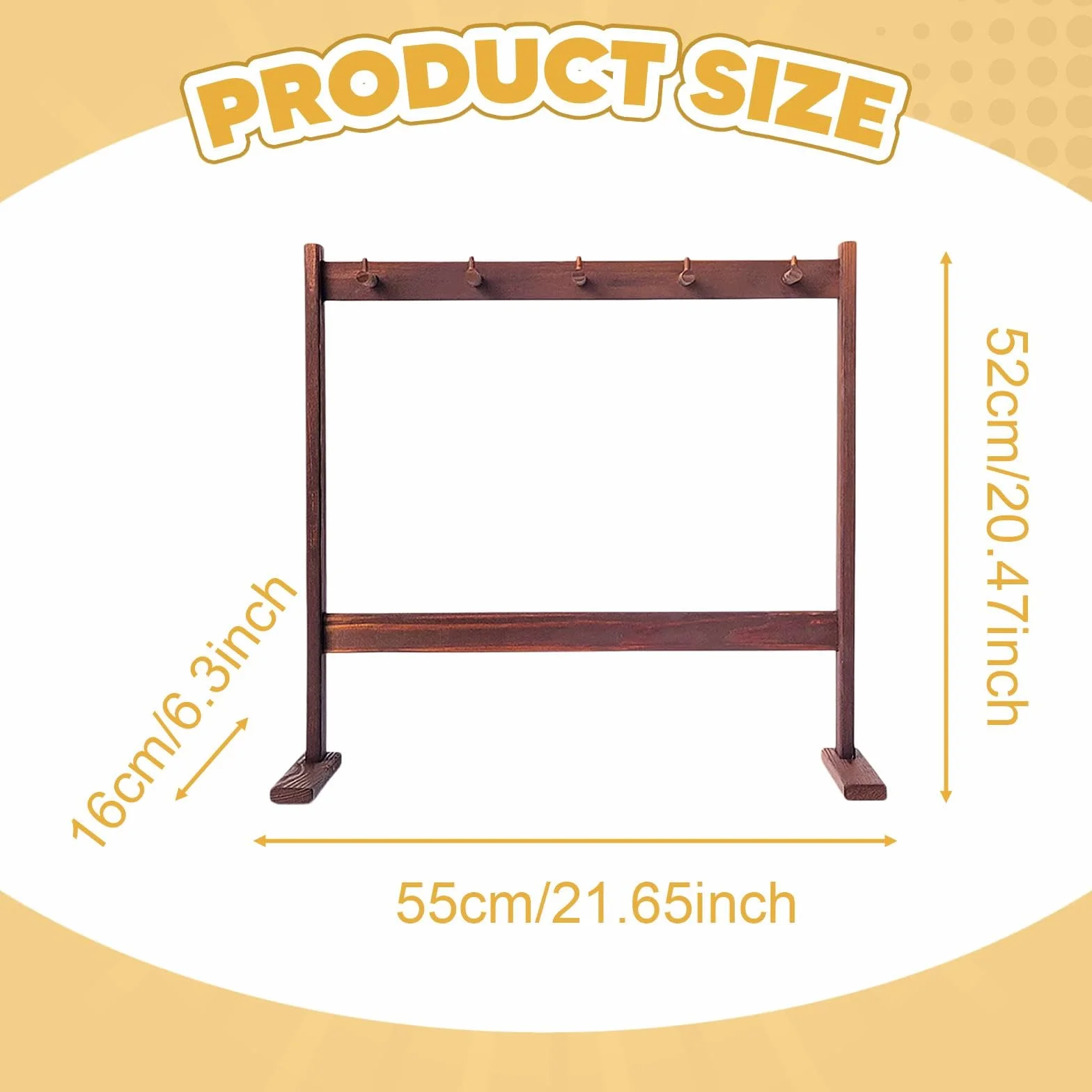 Amagogo Supporto per carillon a, supporto per gong, decorazione da tavolo, elegante espositore per porta carillon per studi, mostre, salotto, camera da, L