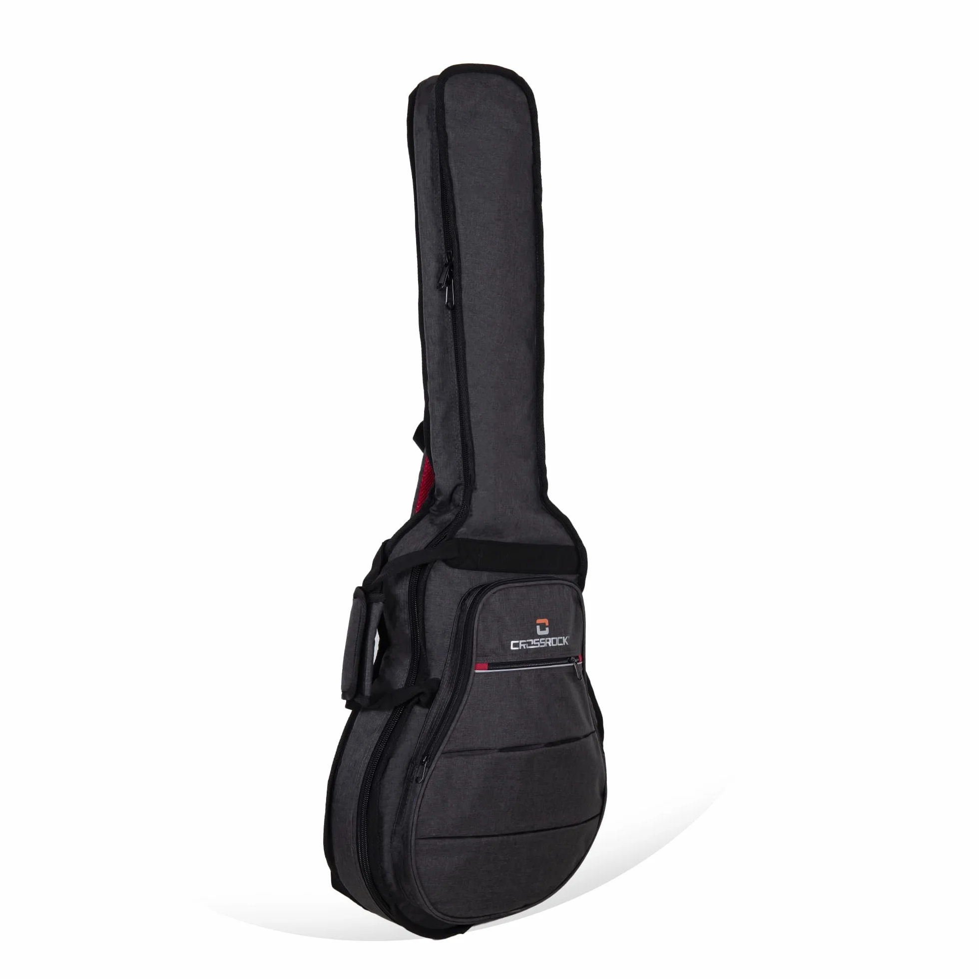 Crossrock Metro Standard Series - Custodia per chitarra, 10 mm, colore: Grigio scuro