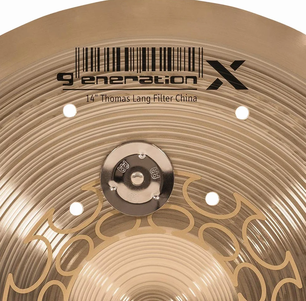 Meinl Cymbals GX-14FCH-J Generation X Thomas Lang Signature - Piatto Jingle Filter China, 14" (35,6 cm), Finitura standard