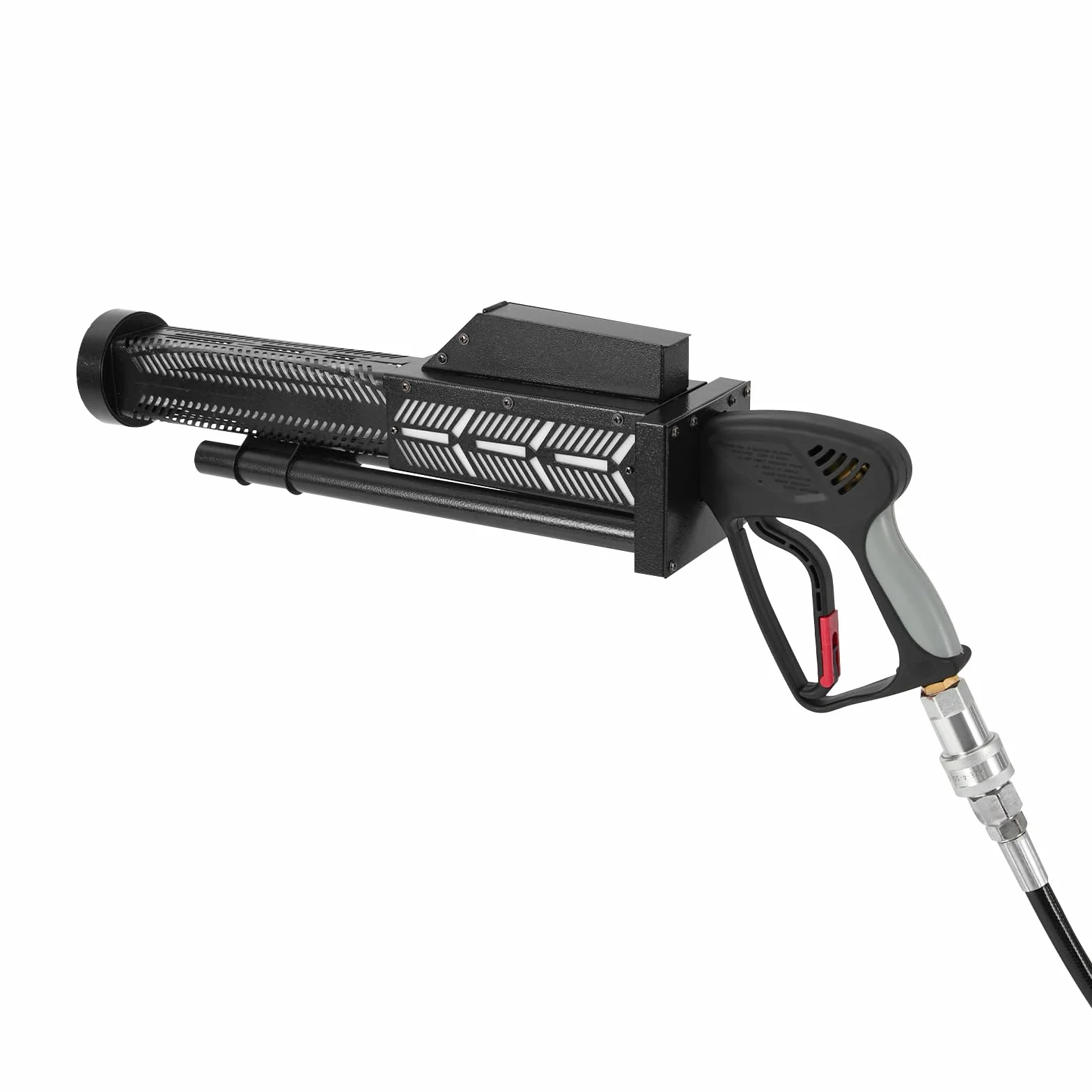 CO2 Handblaster, CO2 Jet Machine Hand CO2 Cannone con perline LED, distanza di iniezione di fumo, 58 cm, 4 moschettoni, per KTV, riunioni di famiglia, matrimonio, compleanno, Halloween, Capodanno